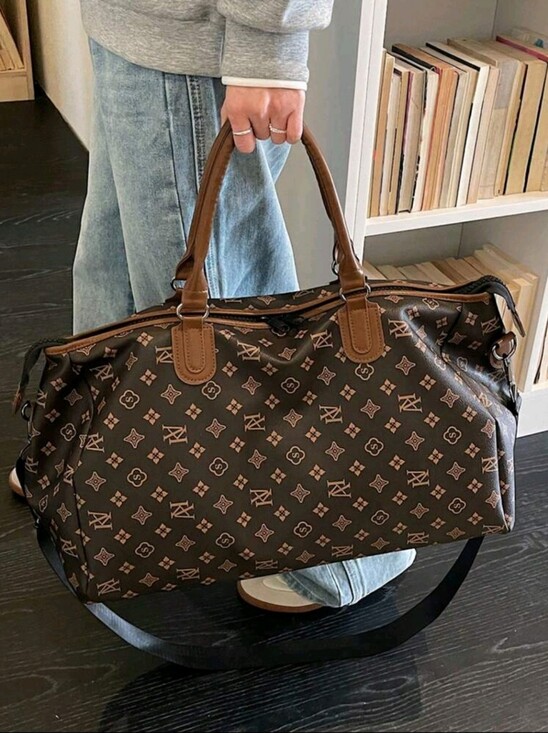 Handbags - Monogram Travel Weekender Bag in Brown